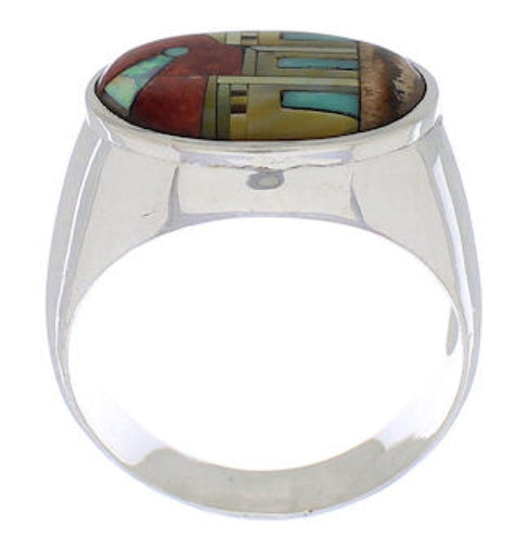 Native American Design Multicolor Jewelry Ring Size 11-1/2 PX42335